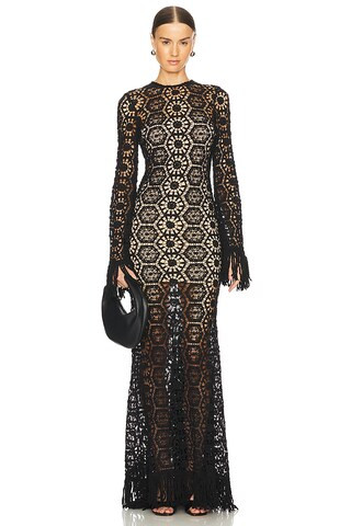 Bronx and Banco x REVOLVE Crochet Maxi Dress in Black from Revolve.com | Revolve Clothing (Global)