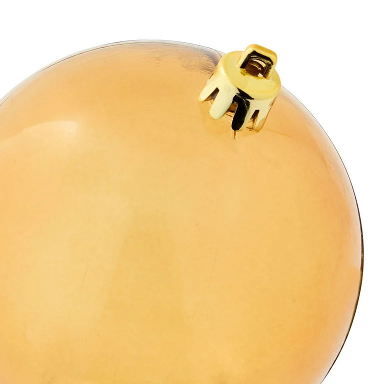 8-Count Brown, Bronze, and Champagne Shatterproof Christmas Ornaments, 3.94 in, by Holiday Time -... | Walmart (US)