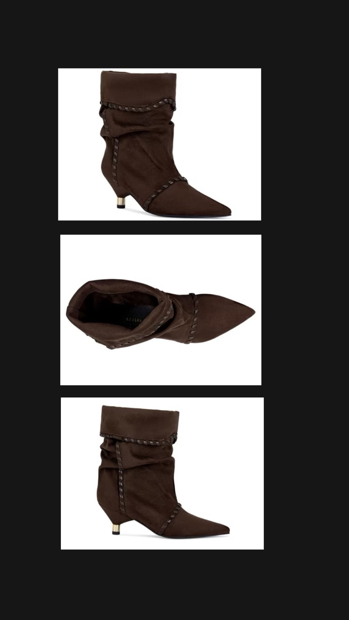 The cutest brown booties! Such a pretty shade of brown with a metal heel that makes a statement 🤎

Heel height is 2.5”
Available in sizes 7-9 in women’s 

Only $68 if you become a VIP member!! 

#LTKHoliday #LTKFindsUnder100 #LTKGiftGuide