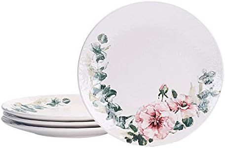 Bico Spring Eucalyptus Ceramic 11 inch Dinner Plates, Set of 4, for Pasta, Salad, Maincourse, Mic... | Amazon (US)