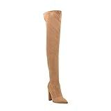 GUESS Women's Abetter Over-The-Knee Boot, Cognac Suede 210, 11 | Amazon (US)