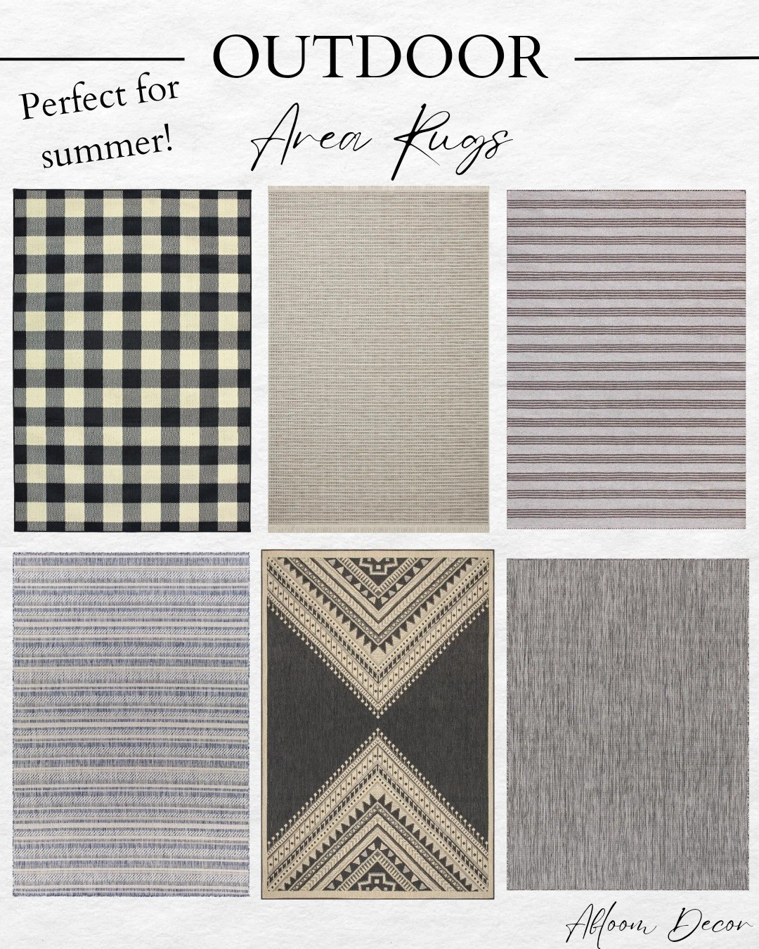 These outdoor area rugs are perfect for summer! ☀️

#LTKSeasonal #LTKhome
