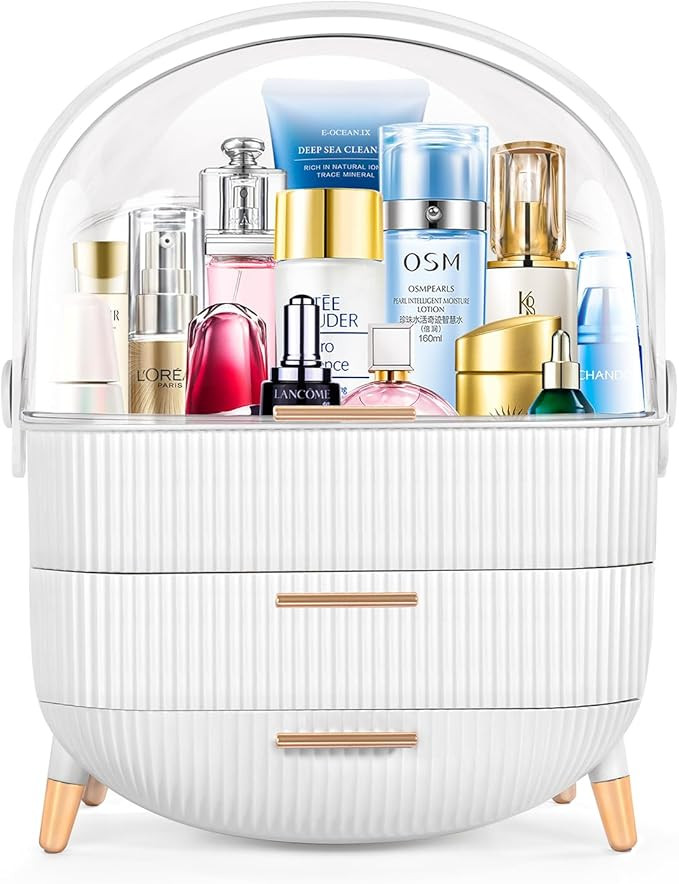 Makeup organizer for vanity Skincare Organizer for Bathroom Countertop Vanity, Cosmetic display c... | Amazon (US)