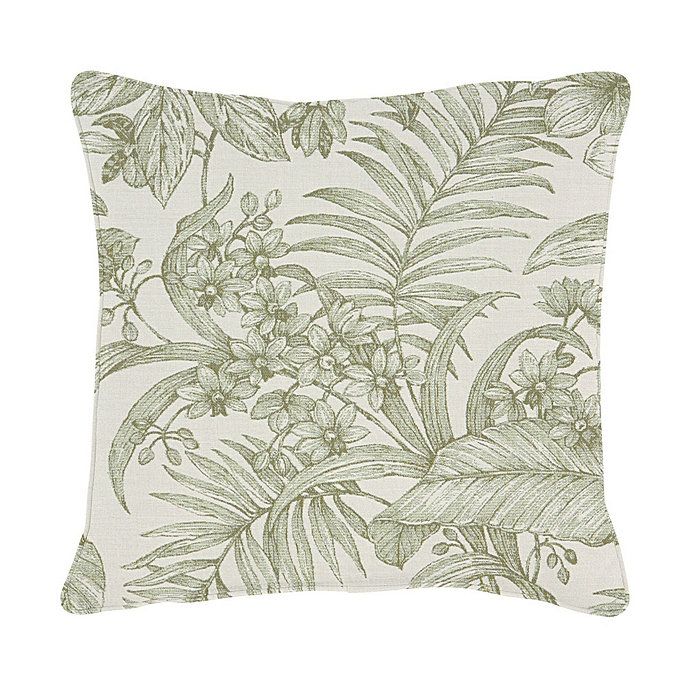 Liselle Green Sunbrella Outdoor Pillow | Ballard Designs | Ballard Designs, Inc.