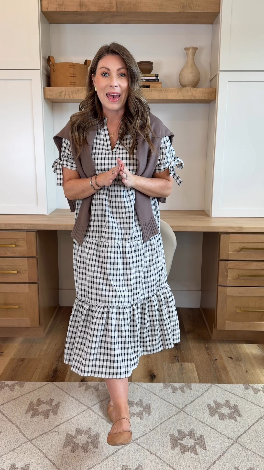 Amazon gingham dress! Comes in many color options and has the cutest tie details on the sleeves! 

#LTKFindsUnder50 #LTKSeasonal #LTKStyleTip