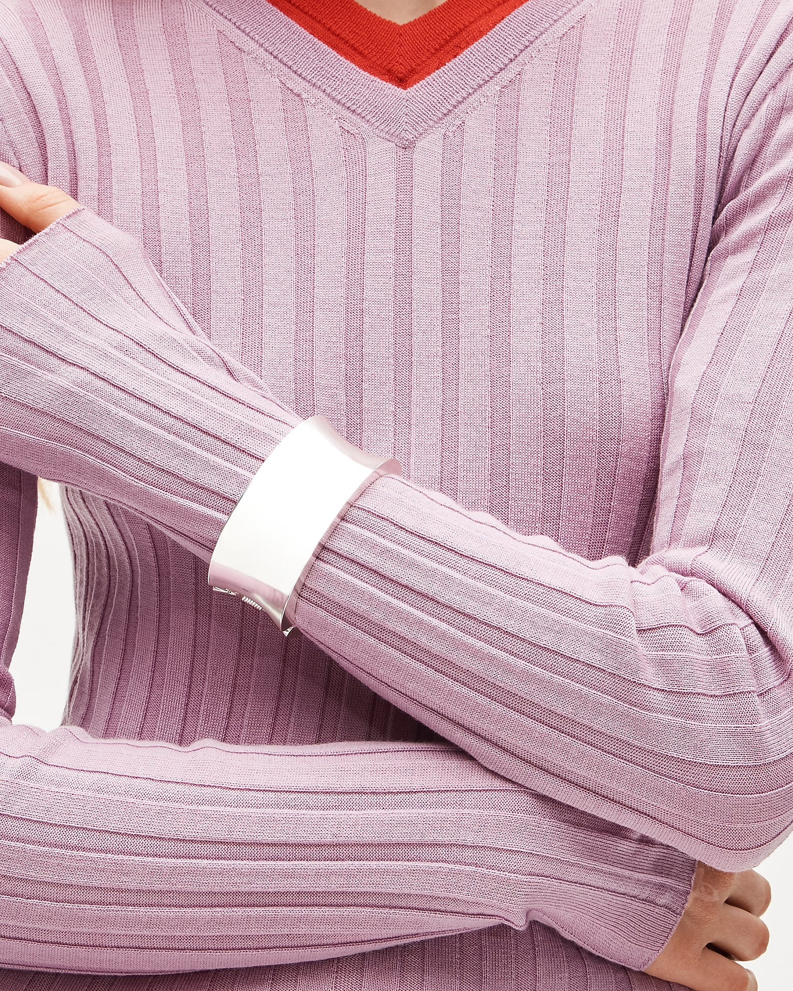 Oversized metallic hinge bracelet | J. Crew US