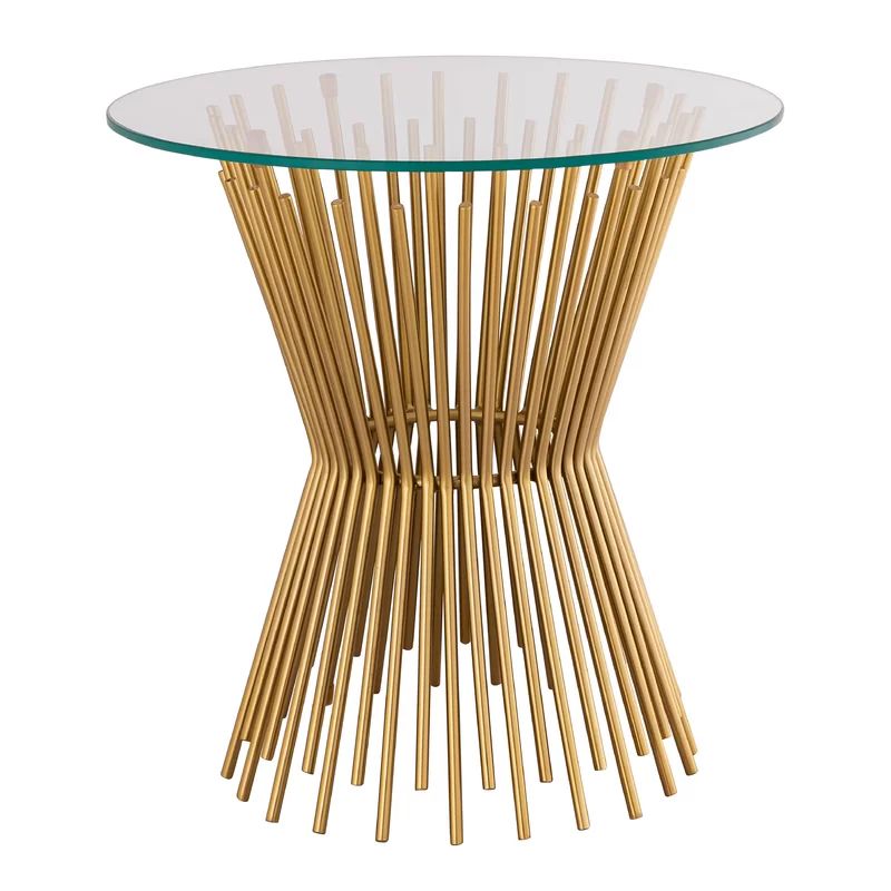 Grace Glass Pedestal End Table | Wayfair North America