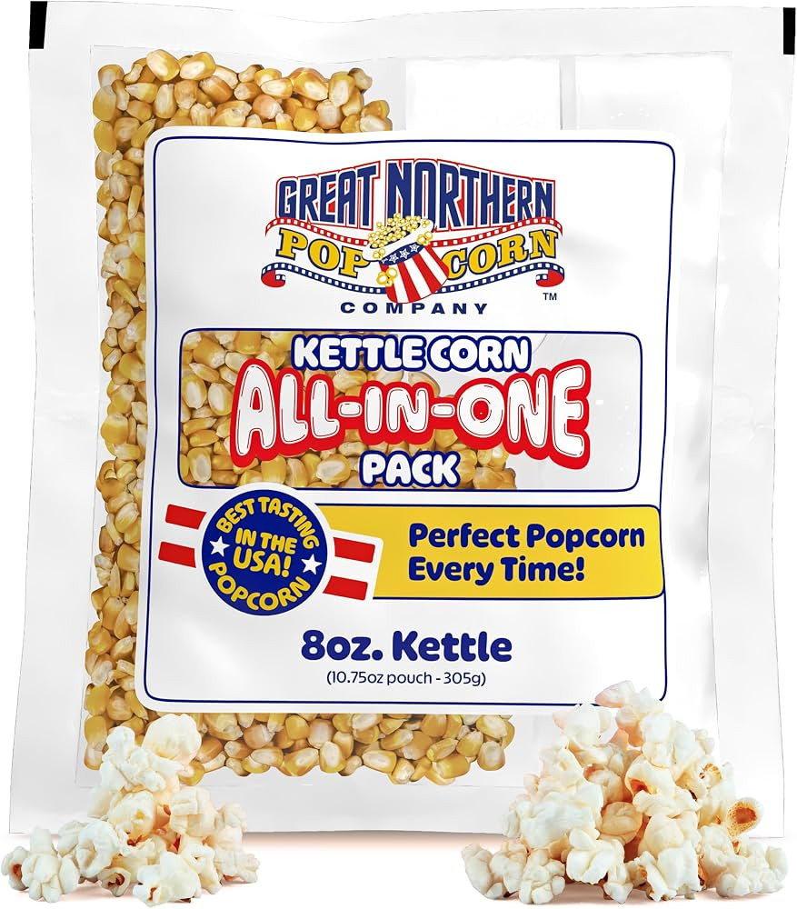 Great Northern Popcorn 8oz Kettle Corn Popcorn Machine Popcorn Packets, 24 | Amazon (US)