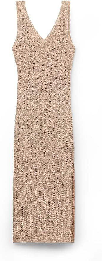 CALZEDONIA Woman's Crocheted Lamé Maxi Dress | Amazon (US)