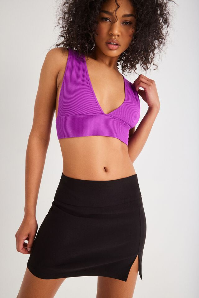Serena Seamless Deep Plunge Tank | Garage Clothing
