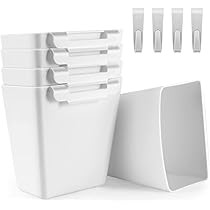 5 Pack Hanging Cup Holders, Multipurpose Rolling Cart Accessories Utility Cart Accessories For Ar... | Amazon (US)