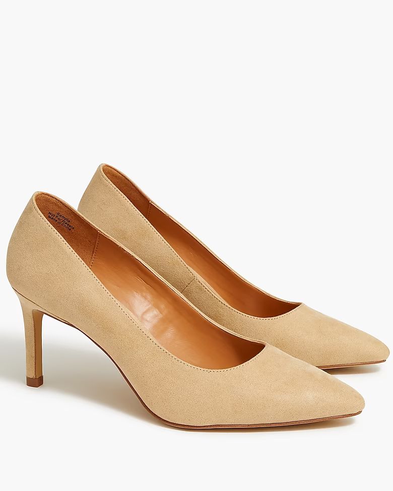 Sueded heel pumps | J.Crew Factory