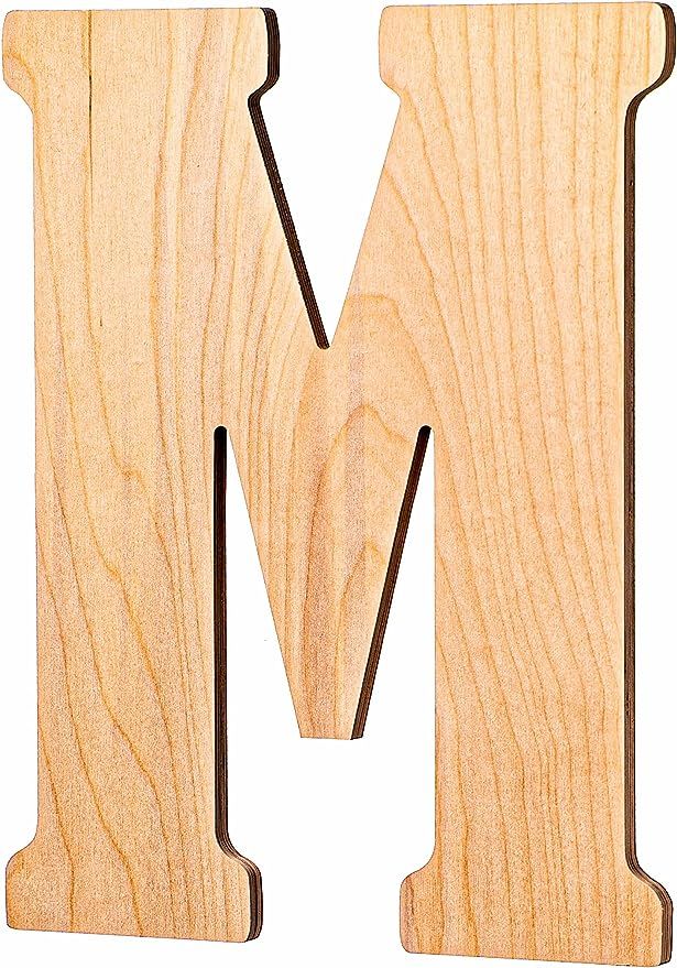 UNFINISHEDWOODCO Vintage 23 Inch Tall M Letter, 23" | Amazon (US)