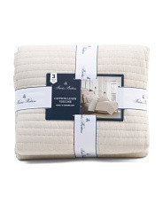 Linen Blend Channel Stitch Quilt Set | Bed & Bath | Marshalls | Marshalls