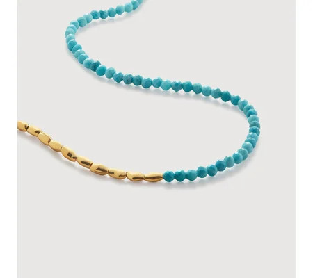 Mini Nugget Gemstone Beaded Necklace | Monica Vinader (US)