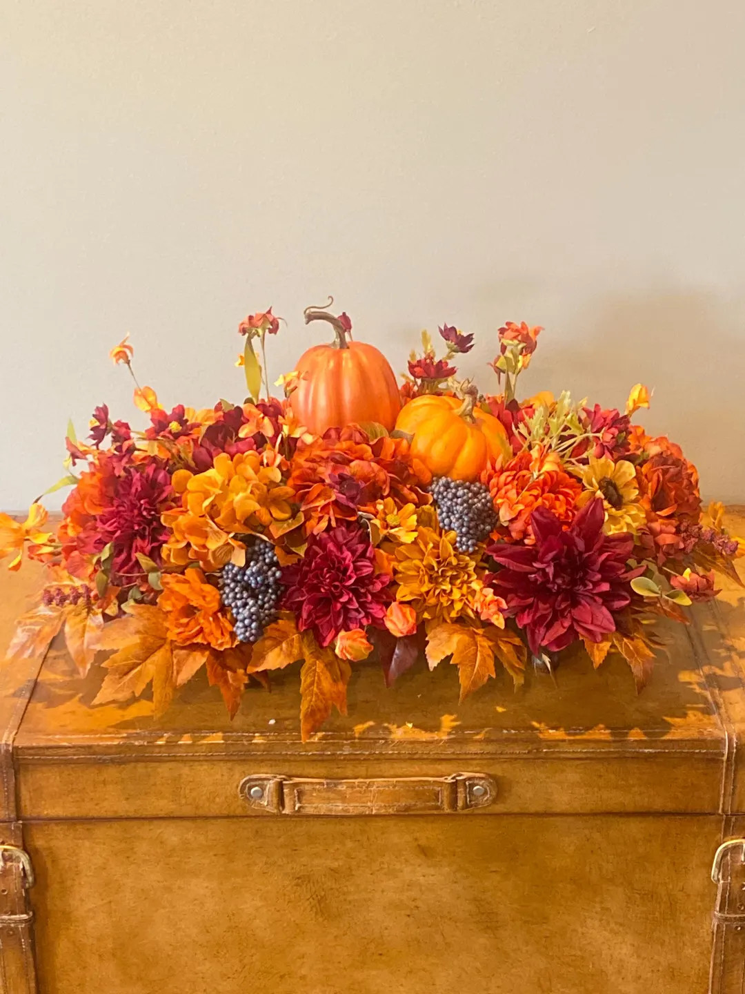 Fall Floral Table Centerpiece: Handmade Autumn Arrangement - Etsy | Etsy (US)