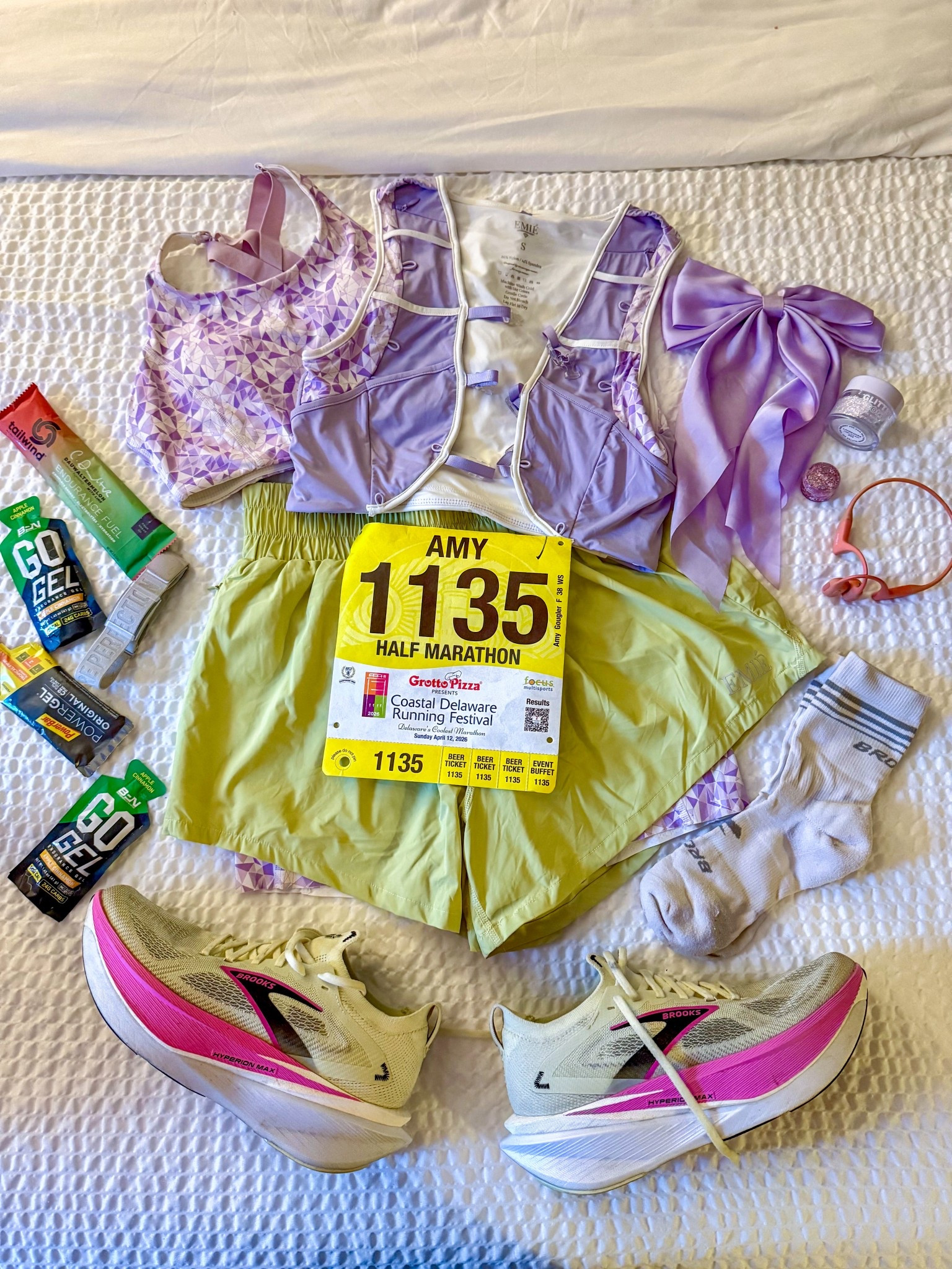 My outfit is from Emie Activewear which you can find on Instagram at emieactive, but the rest of my race fit and race day essentials are tagged here! 

#LTKfitnessgoals #LTKootd #LTKActive