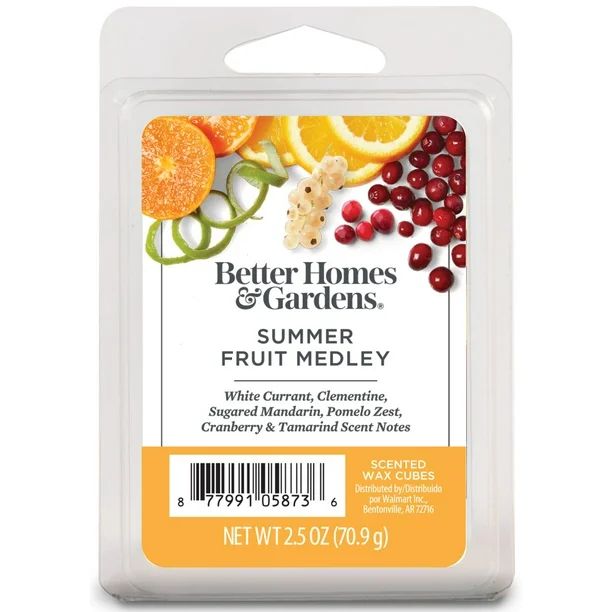 Summer Fruit Medley Scented Wax Melts, Better Homes & Gardens, 2.5 oz (1-Pack) | Walmart (US)
