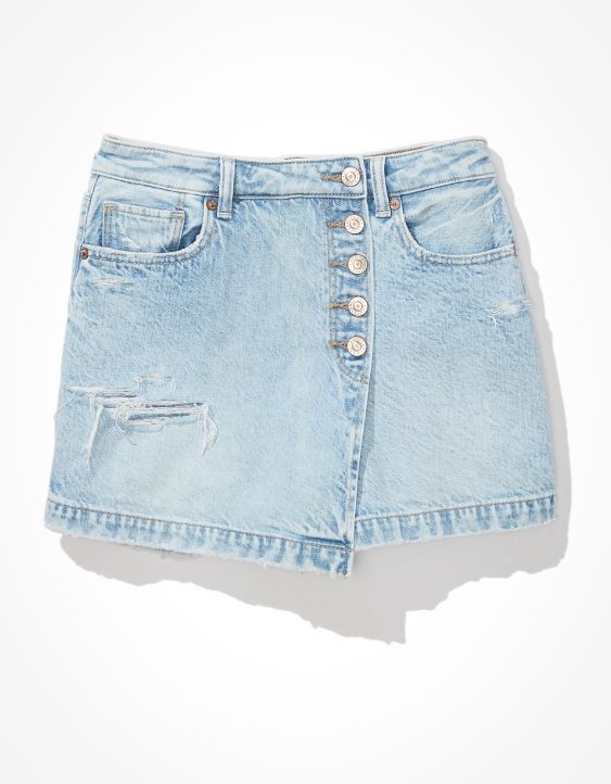 AE Denim Mom Skort | American Eagle Outfitters (US & CA)