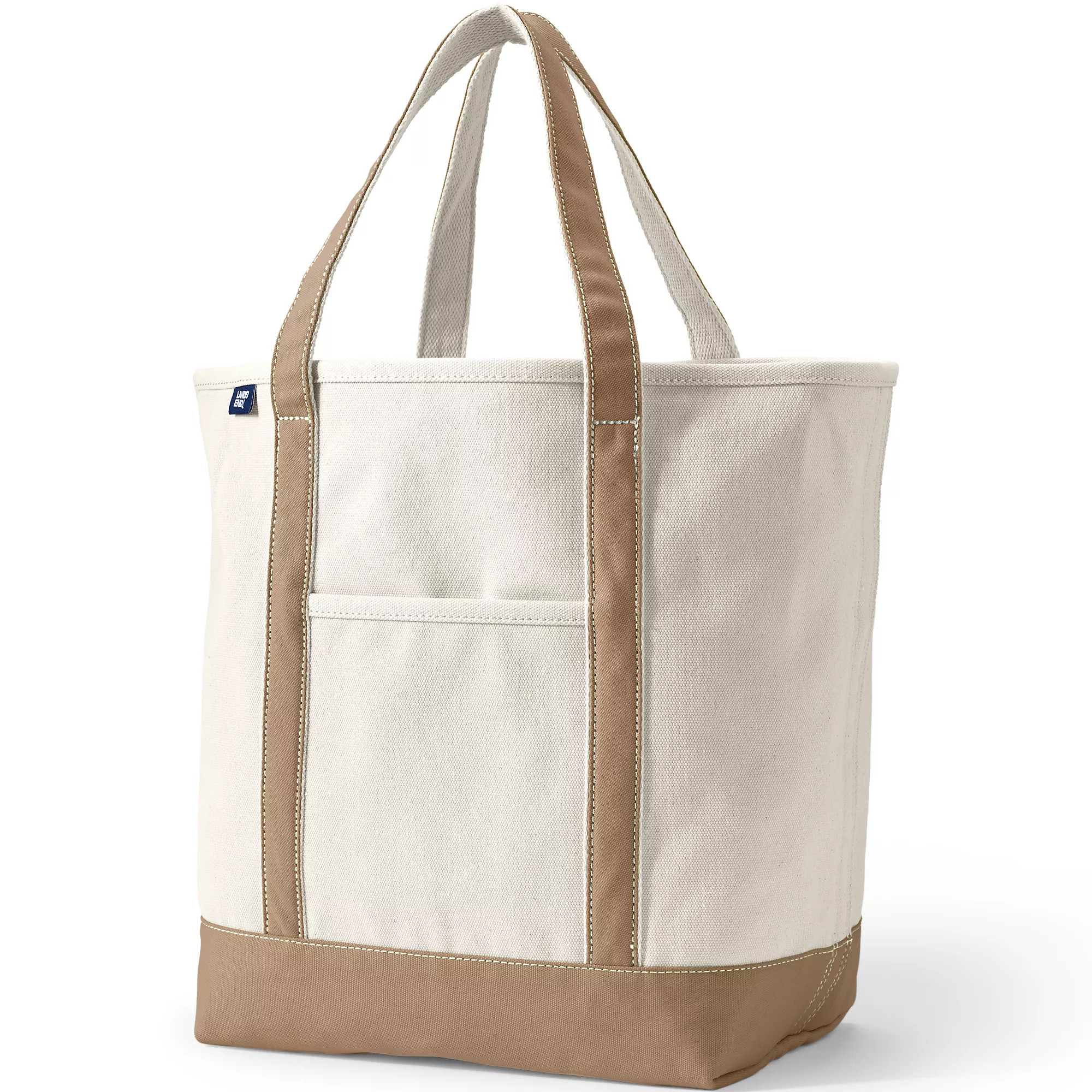Large 5 Pocket Open Top Canvas Tote Bag | Lands' End (US)
