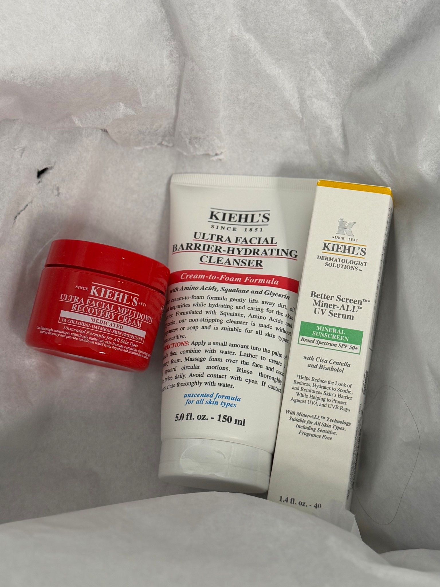 Kiehl’s skincare staples I keep reaching for lately ❤️

This little lineup is giving hydration, barrier support, and everyday sun protection:
Kiehl’s Ultra Facial Barrier-Hydrating Cleanser
Kiehl’s Ultra Facial Advanced Repair Barrier Cream
Kiehl’s Better Screen UV Serum SPF 50+

Simple, soothing, and easy for everyday skin prep. #LTKBeauty #LTKFinds #Kiehls #SkincareFavorites #BarrierCare #SPFdaily

#LTKOver40 #LTKdayinmylife #LTKBeauty
