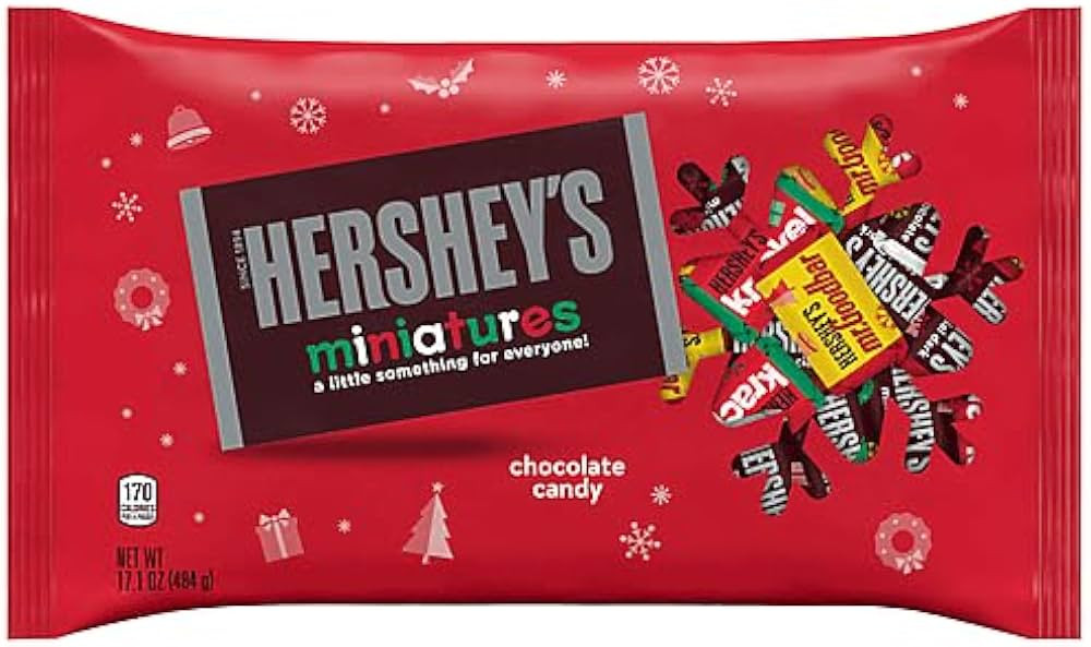 Hershey Milk Chocolate Assorted Miniatures, 17.1 OZ | Amazon (US)