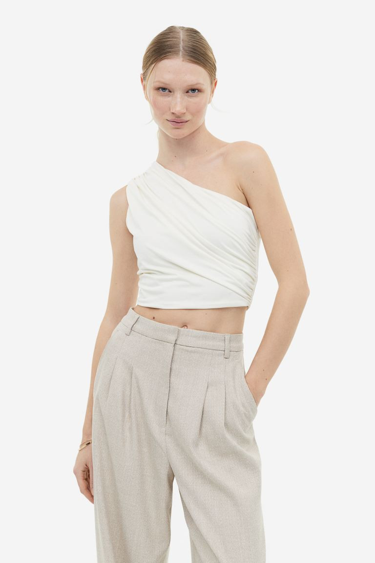 Gathered One-shoulder Top | H&M (US + CA)
