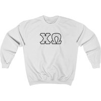 Chi Omega Printed Sorority Letter Crewneck Sweatshirt | Marble Print | Etsy (US)