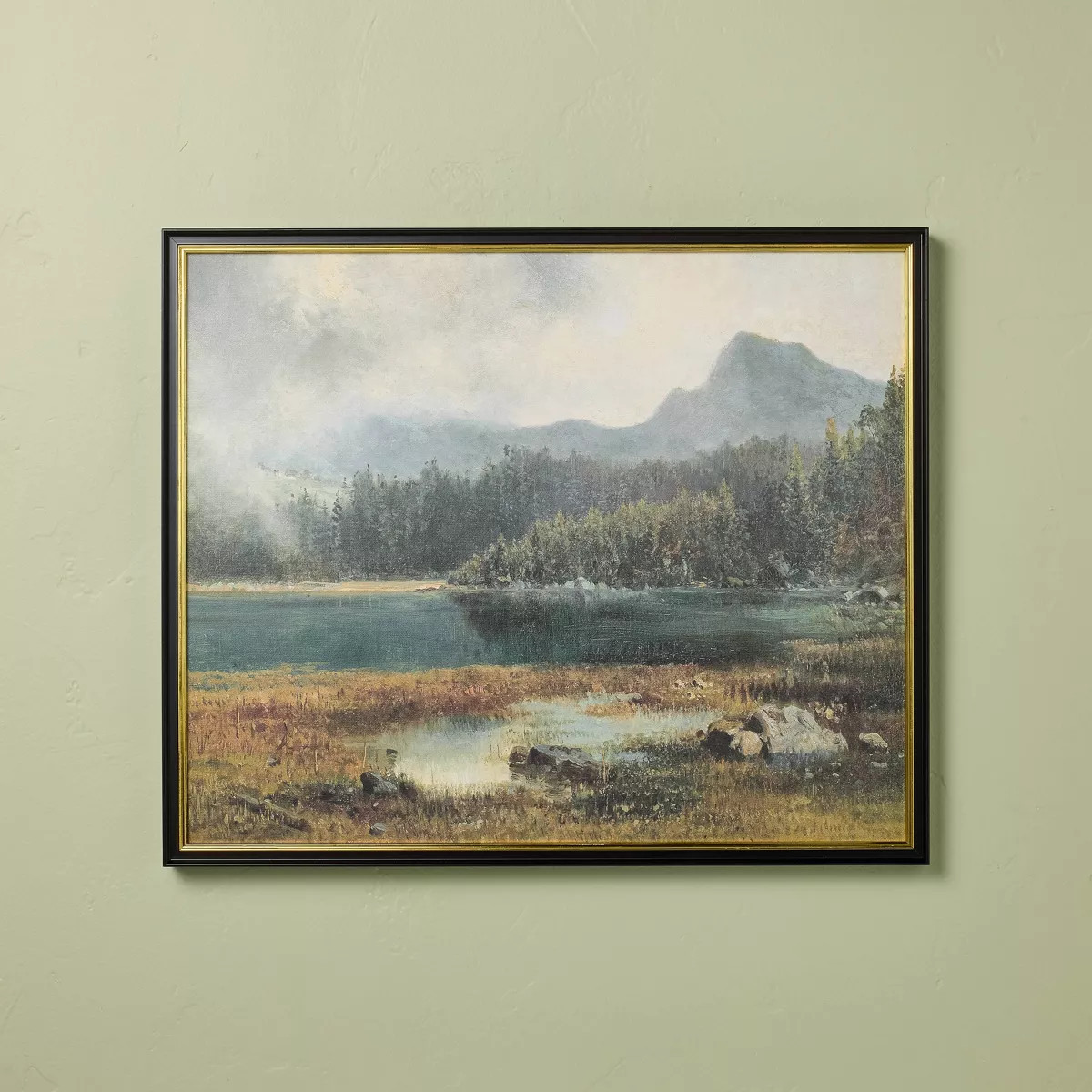 20"x24" Horizontal Landscape Mountain Framed Wall Art - Hearth & Hand™ with Magnolia | Target