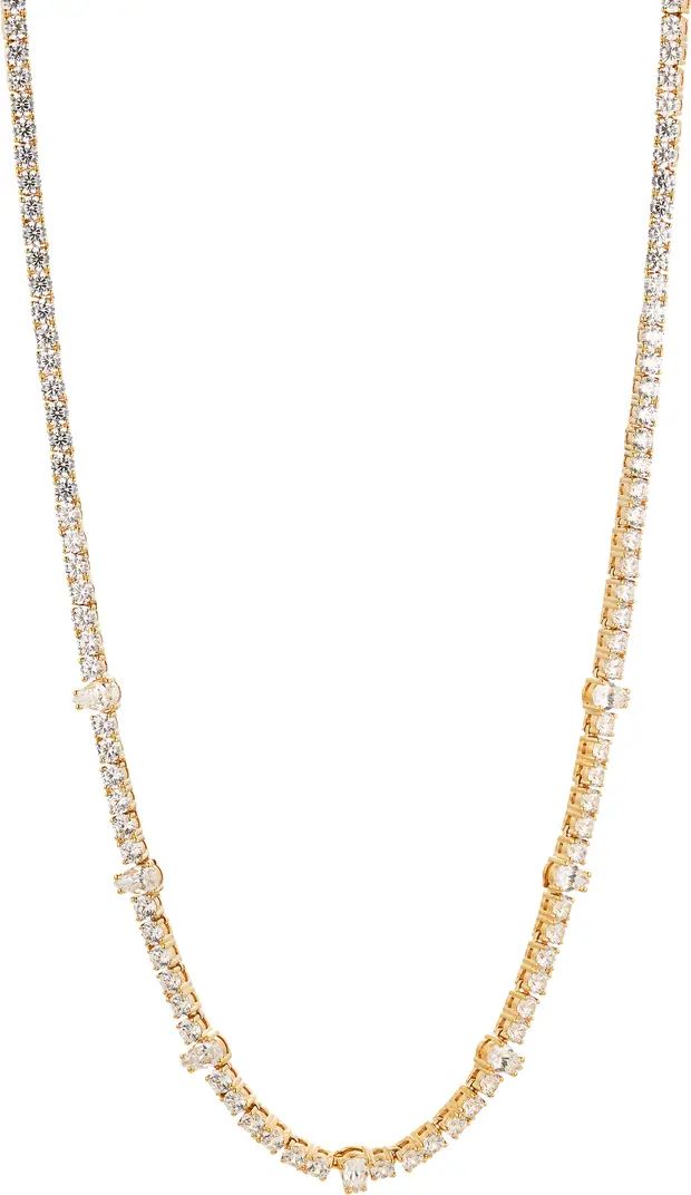 Love All Pear Cubic Zirconia Tennis Necklace | Nordstrom