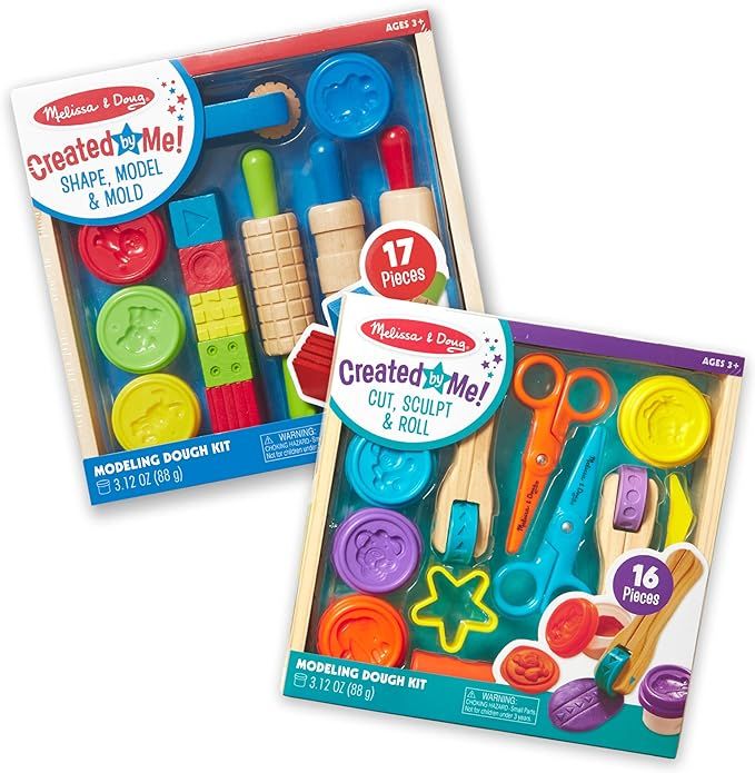 Melissa & Doug Clay Play Activity Set - With Sculpting Tools and 8 Tubs of Modeling Dough - Arts ... | Amazon (US)