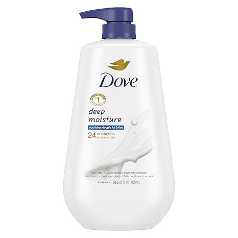 Dove Body Wash with Pump Deep Moisture For Dry Skin Moisturizing Skin Cleanser with 24hr Renewing... | Amazon (US)