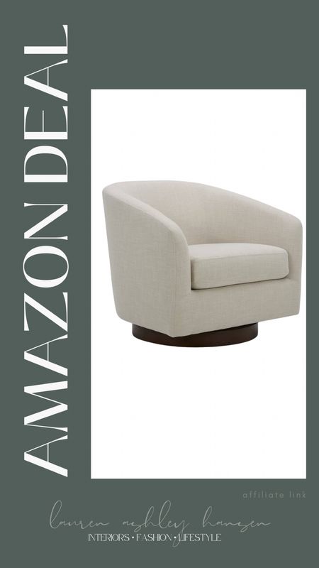 This upholstered Amazon accent chair is on sale for Black Friday!!! I love the swivel and comes in different colors and fabrics!! 

#LTKhome #LTKCyberWeek #LTKsalealert
