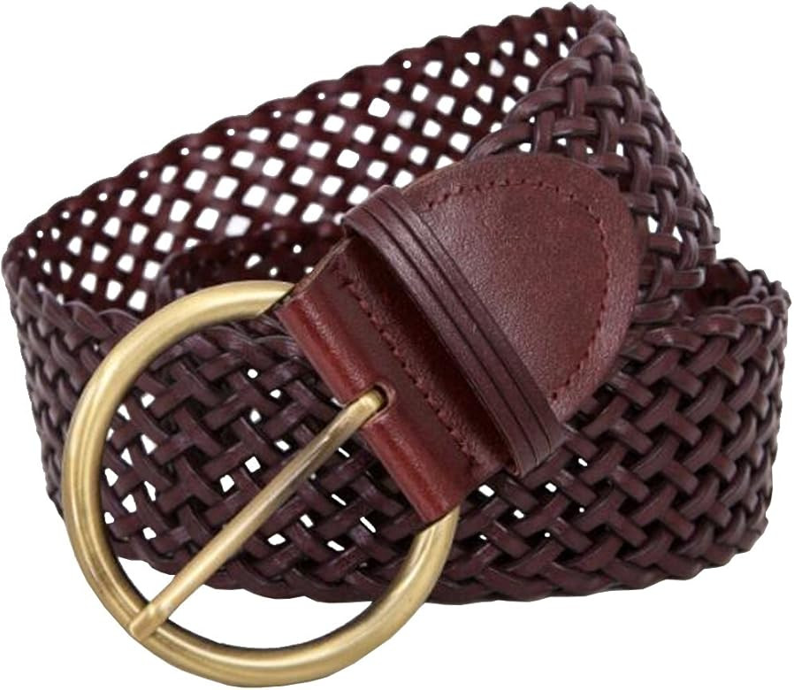 Women's Braided Leather 2Inch Wide Belts for Women Dress Waistbands Corsets Belt | Amazon (US)