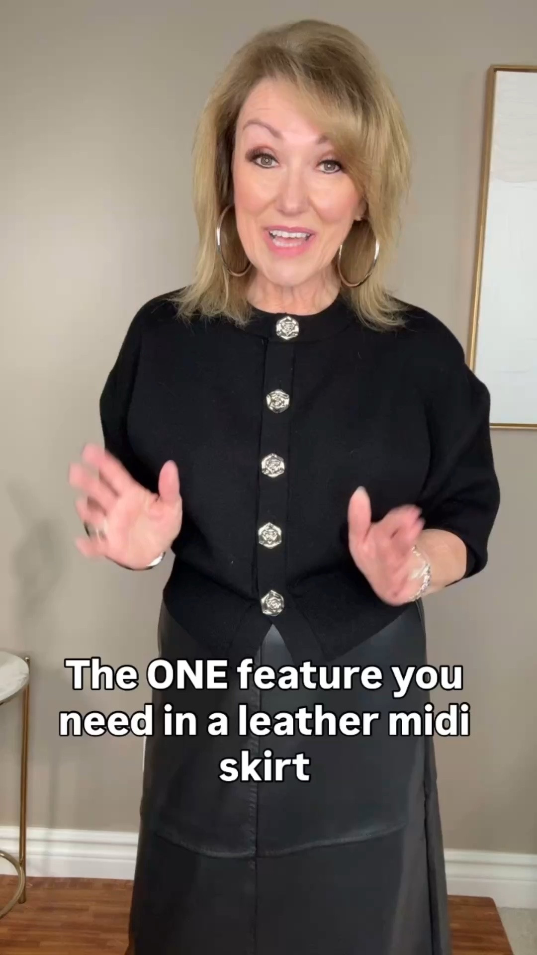 This skirt is under $40 at Nordstrom Rack - so if you’ve been wanting to try a leather midi, this is your chance to do so without a huge investment!

Because of the elastic waist and the A-line style, I was able to size down. I am wearing an XS, instead of my usual Small.

#LTKootd #LTKOver40 #LTKSeasonal