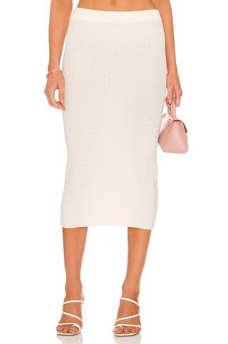 NBD Haven Midi Skirt in White from Revolve.com | Revolve Clothing (Global)