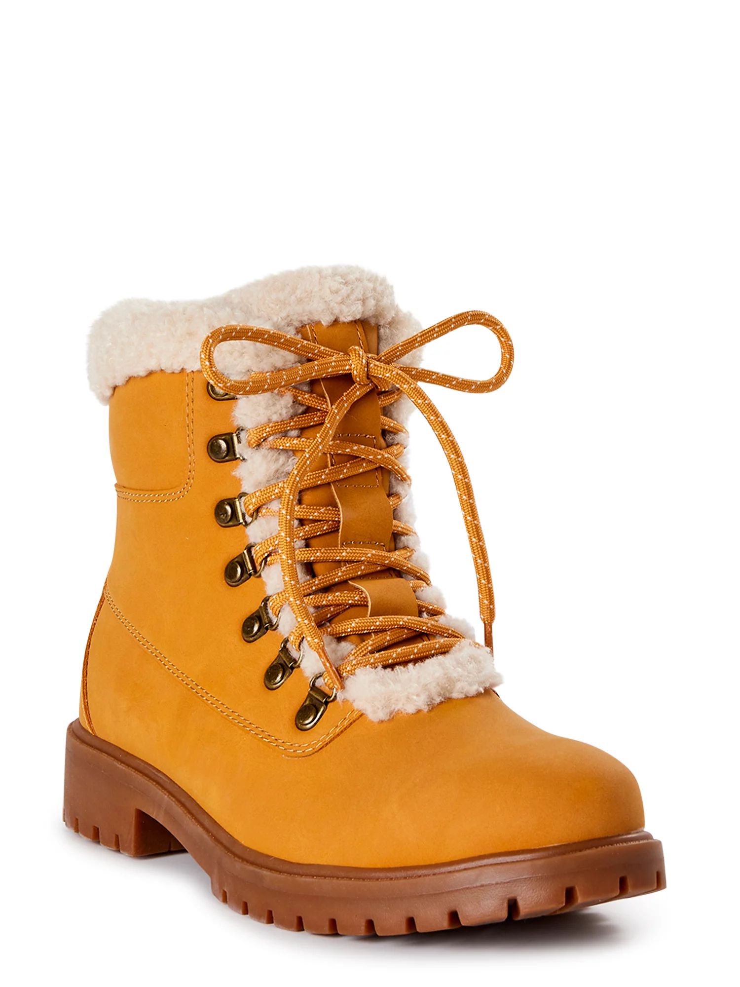 Time and Tru Women’s Lug Sole Winter Boots | Walmart (US)