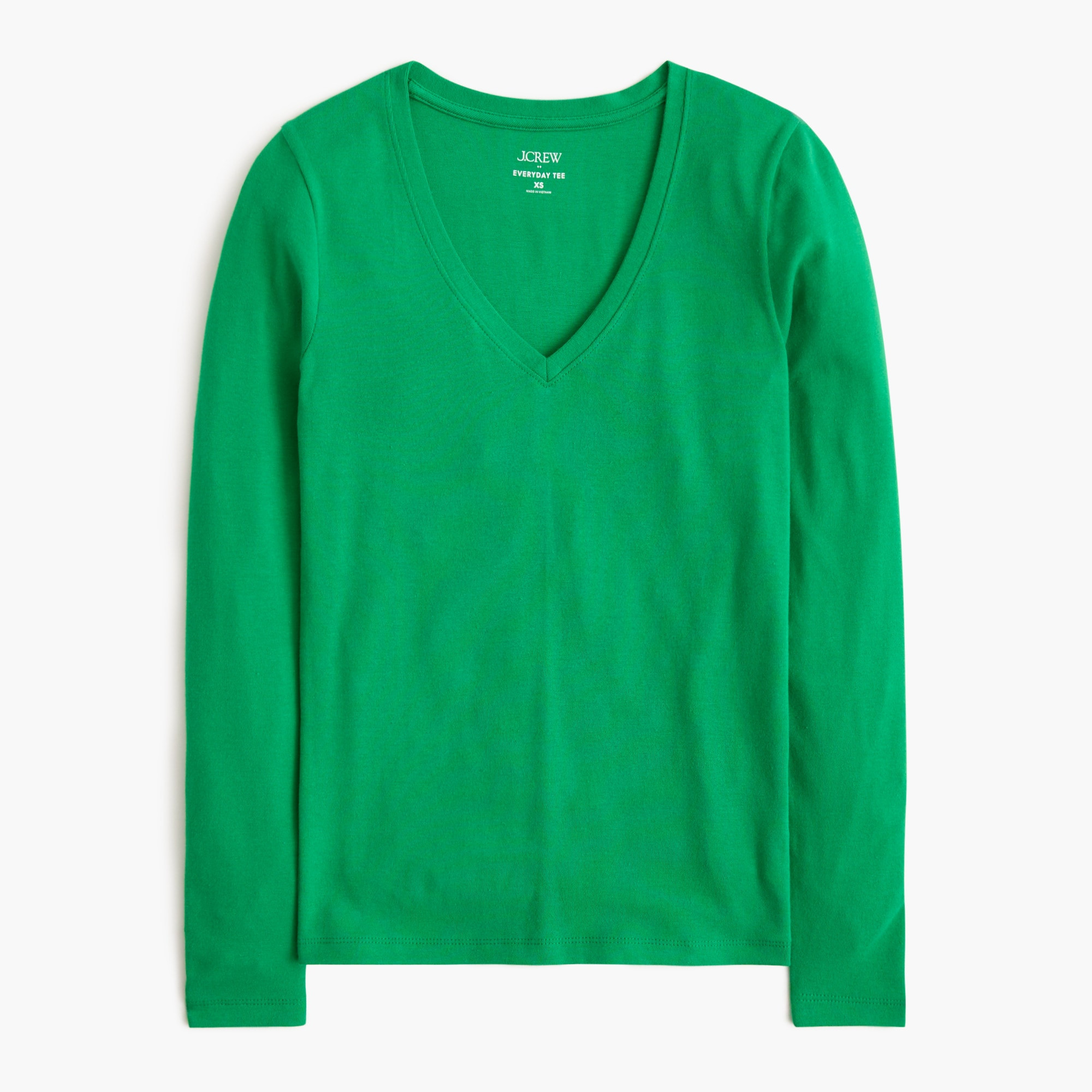 Long-sleeve Everyday V-neck tee | J.Crew Factory