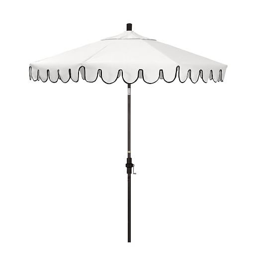 Scallop Edge Outdoor Umbrella (9') | West Elm (US)