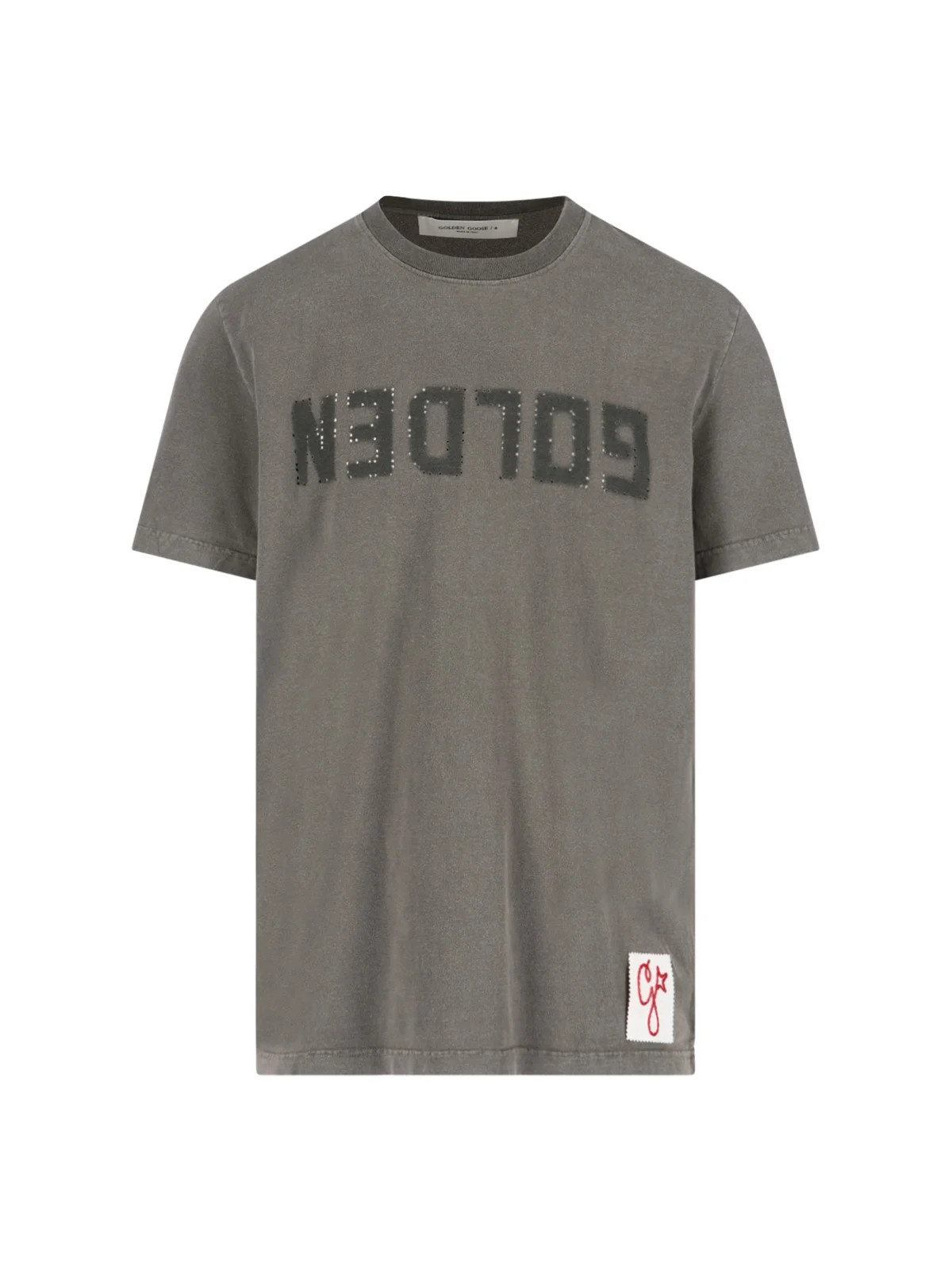 Golden Goose Deluxe Brand Logo Printed Crewneck T-Shirt | Cettire Global