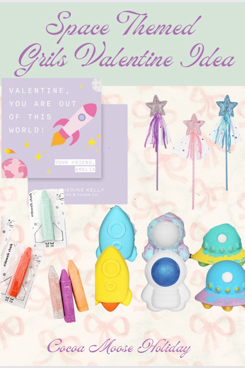 Space themed Valentine’s Classroom ideas! Valentines Day for kids, Valentines Day Classroom pairings, Valentines Day cards, space bath bombs, star wands, rocket crayons. 

#LTKkids #LTKGiftGuide