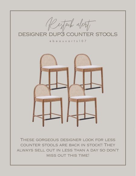 Shop these gorgeous cb2 designer look for less counter stools for a fraction of the cost!!  

#LTKsalealert #LTKhome #LTKstyletip