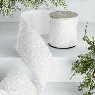 Frosted Glitter Ribbon | Frontgate