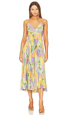 ASTR the Label Blythe Dress in Yellow & Lilac Abstract from Revolve.com | Revolve Clothing (Global)