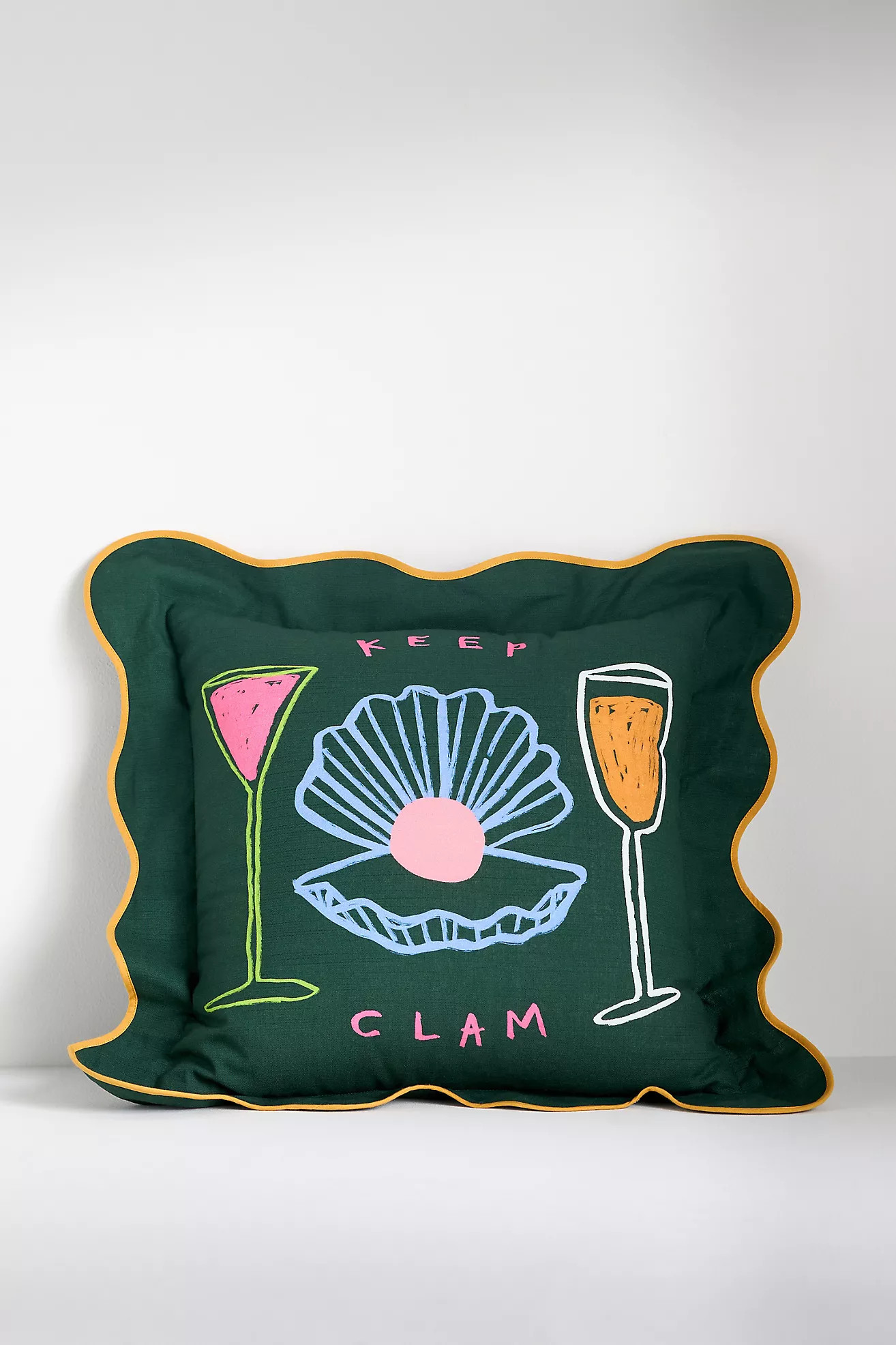 Jordan Nickson Cotton Printed Text Pillow | Anthropologie (US)