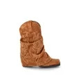 No Boundaries Foldover Western Boots, Women's | Walmart (US)