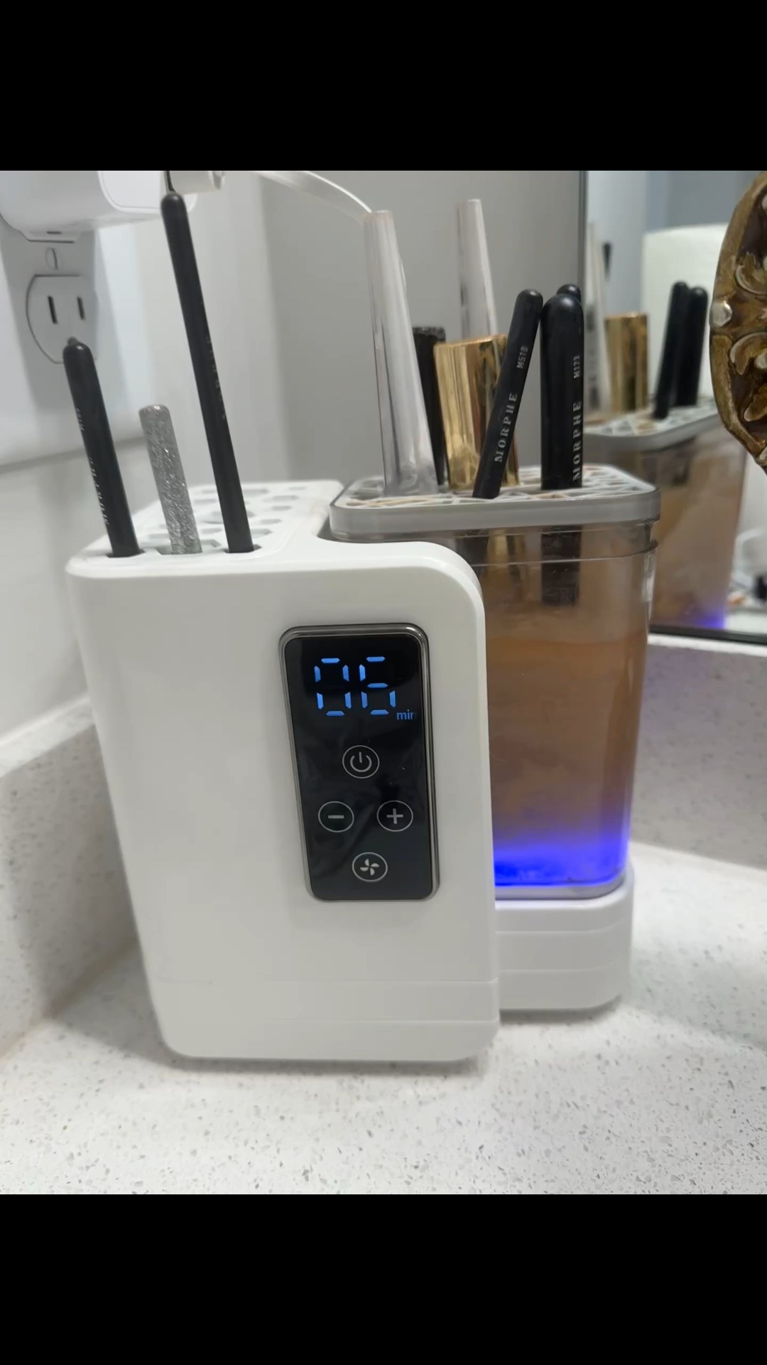 My new favorite gift — this makeup brush cleaner does the work for you! It cleans and dries and is sleek— literally obsessed! 

I also leaned my favorite makeup brush cleaning solution. The stuff is amazing! 

#LTKBeauty #LTKGiftGuide #LTKFindsUnder50