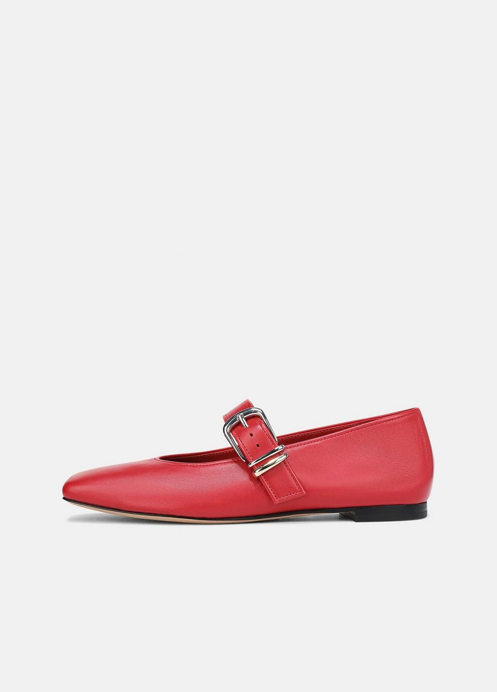 Women's Daniela Leather Mary Jane Flat, Crimson, Size 10 Vince | Vince LLC