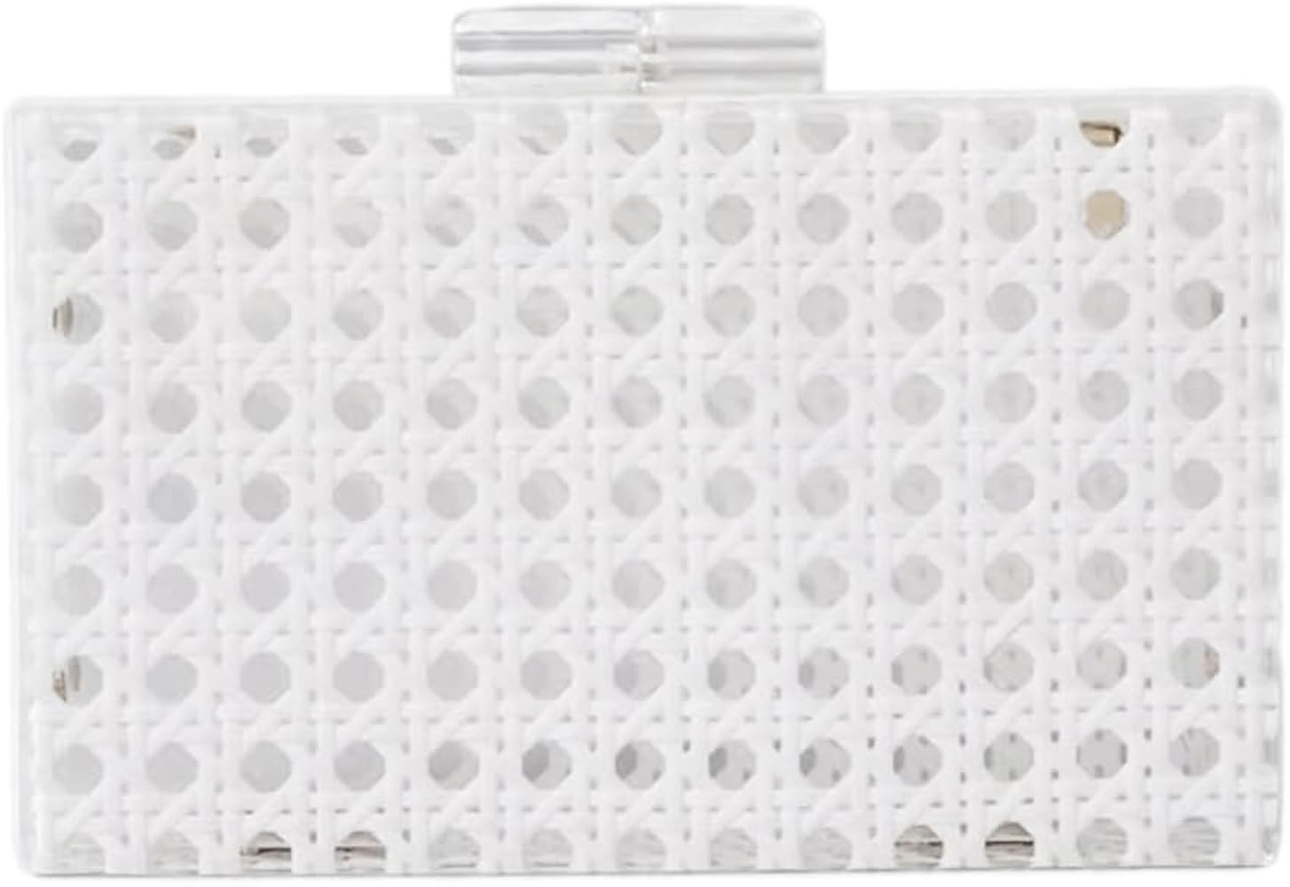 Women Acrylic Bag Rattan Clutch Purse Woven Bag Square Box Crossbody Handbag Shoulder Bag Summer ... | Amazon (US)