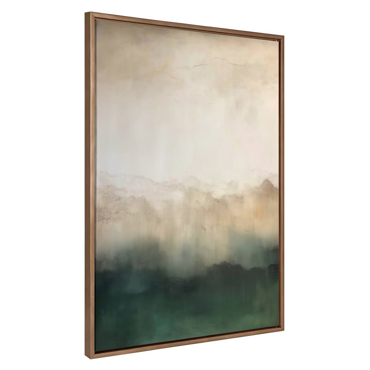 Kate & Laurel All Things Decor 31.5"x41.5" Sylvie Green Mountain Abstract II Framed Canvas by Amy... | Target